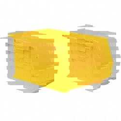 Plastic Hopper Stacking Bin: Yellow