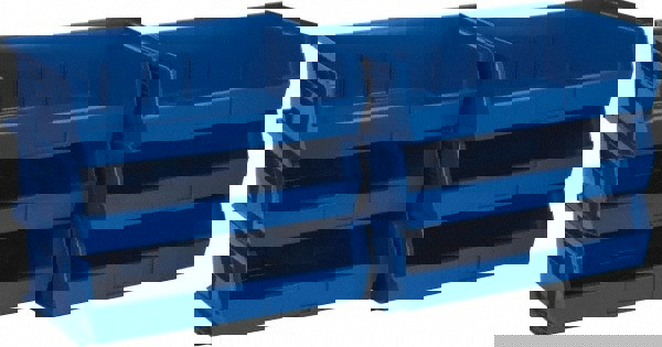 Plastic Hopper Stacking Bin: Blue