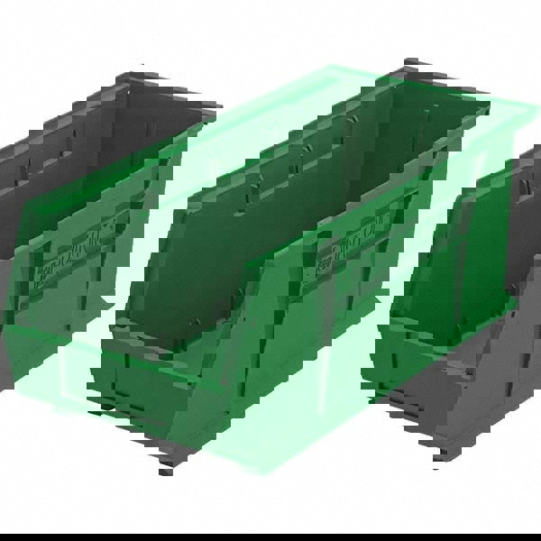 Plastic Hang & Stack Bin: Green