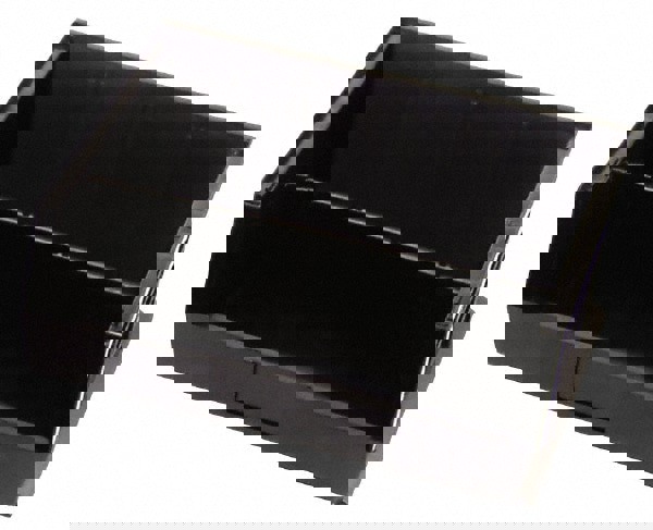 Plastic Hopper Stacking Bin: Black