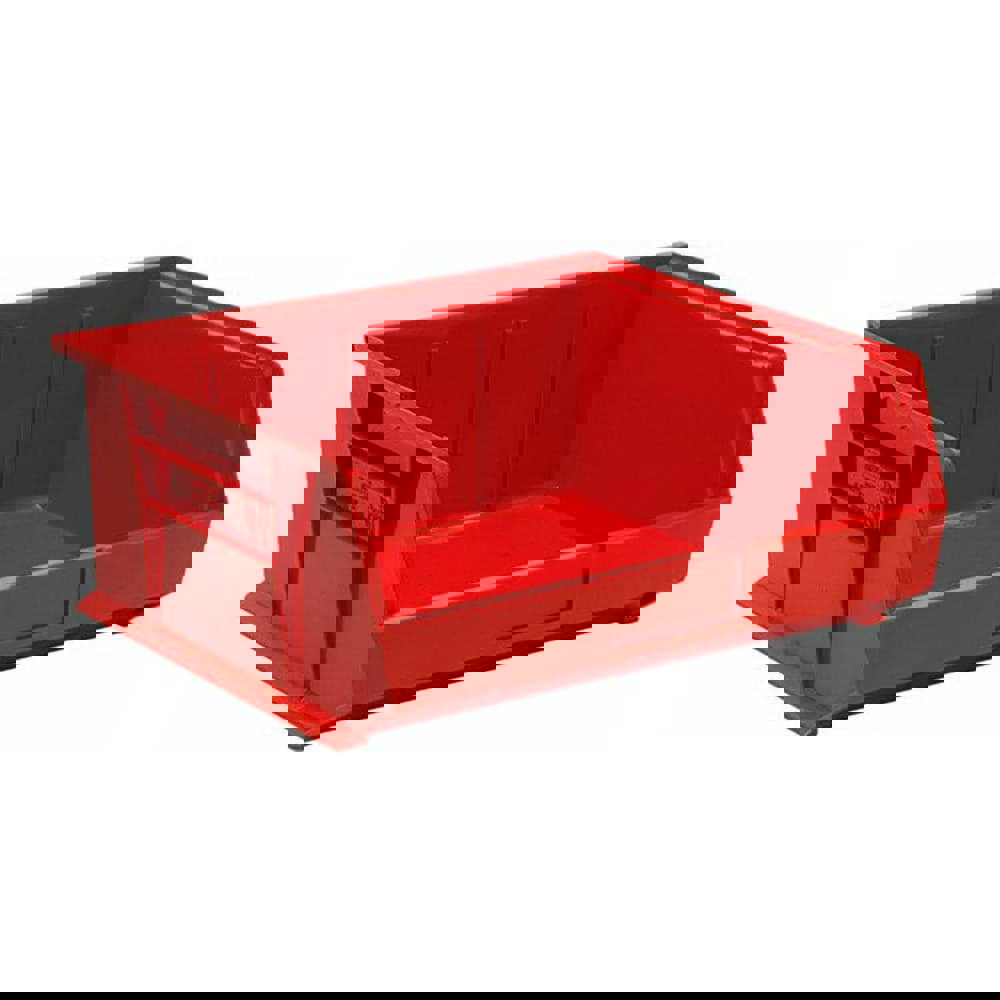 Plastic Hopper Stacking Bin: Red