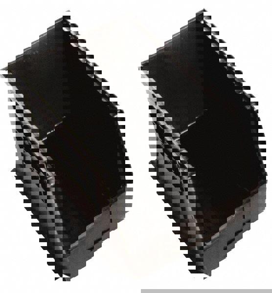 Plastic Hopper Stacking Bin: Black