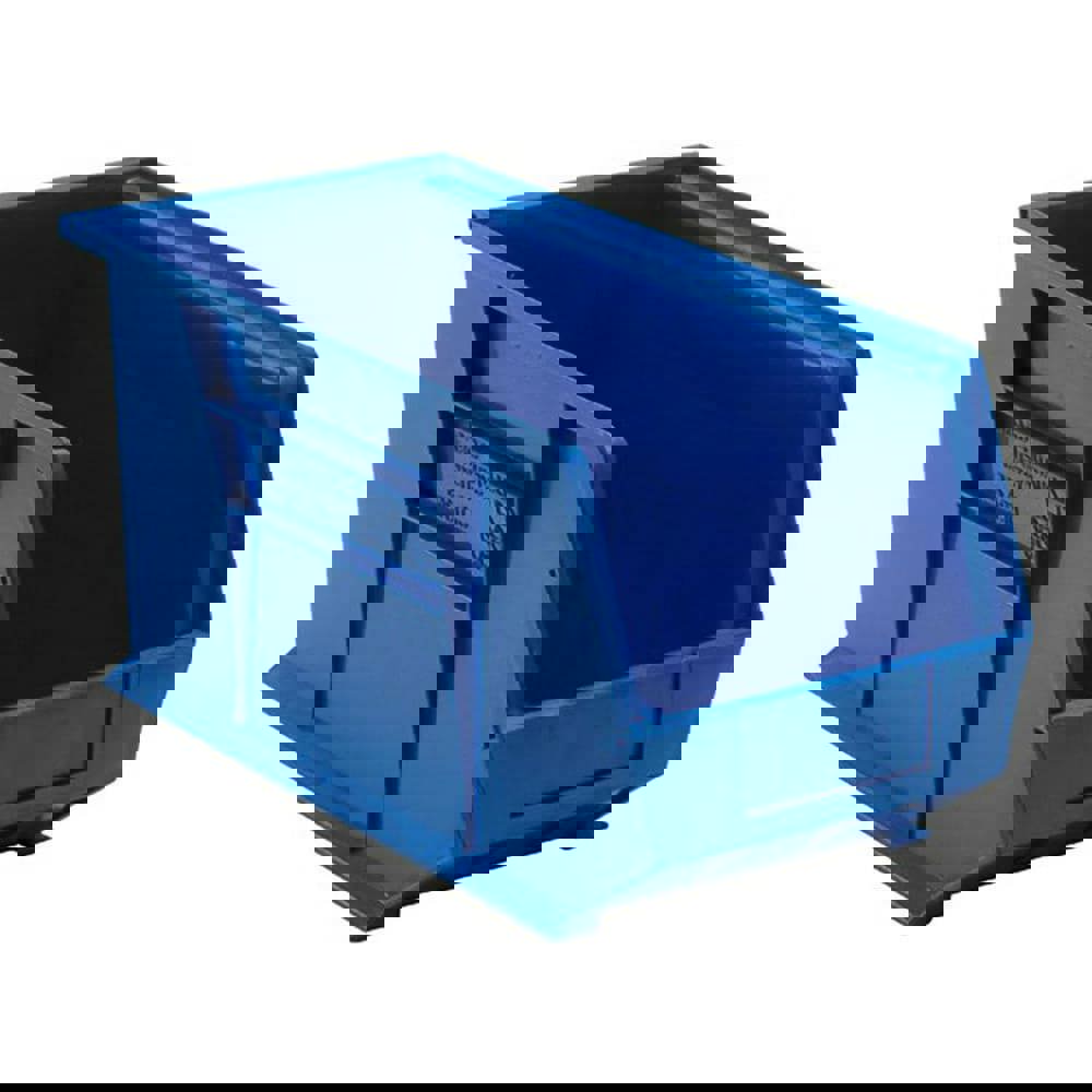 Plastic Hopper Stacking Bin: Blue