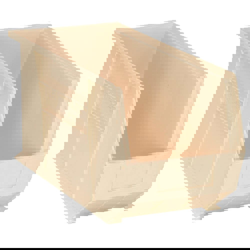 Plastic Hopper Stacking Bin: Ivory