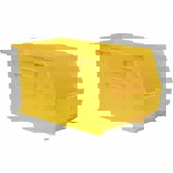 Plastic Hopper Stacking Bin: Yellow
