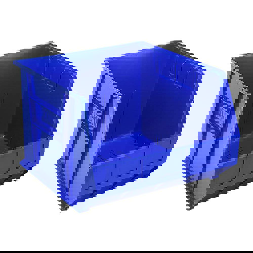 Plastic Hopper Stacking Bin: Blue