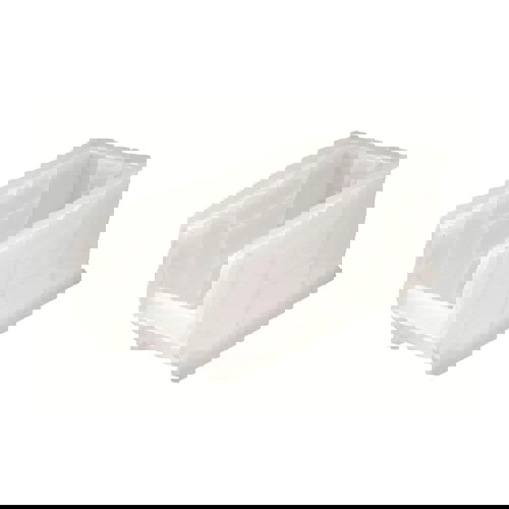 Plastic Hopper Stacking Bin: Clear