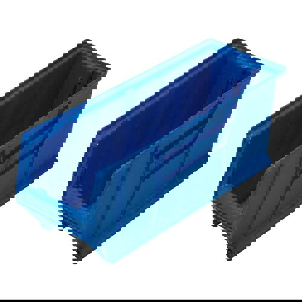 Plastic Hopper Stacking Bin: Blue