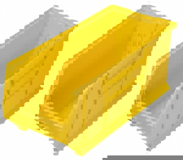 Plastic Hopper Stacking Bin: Yellow