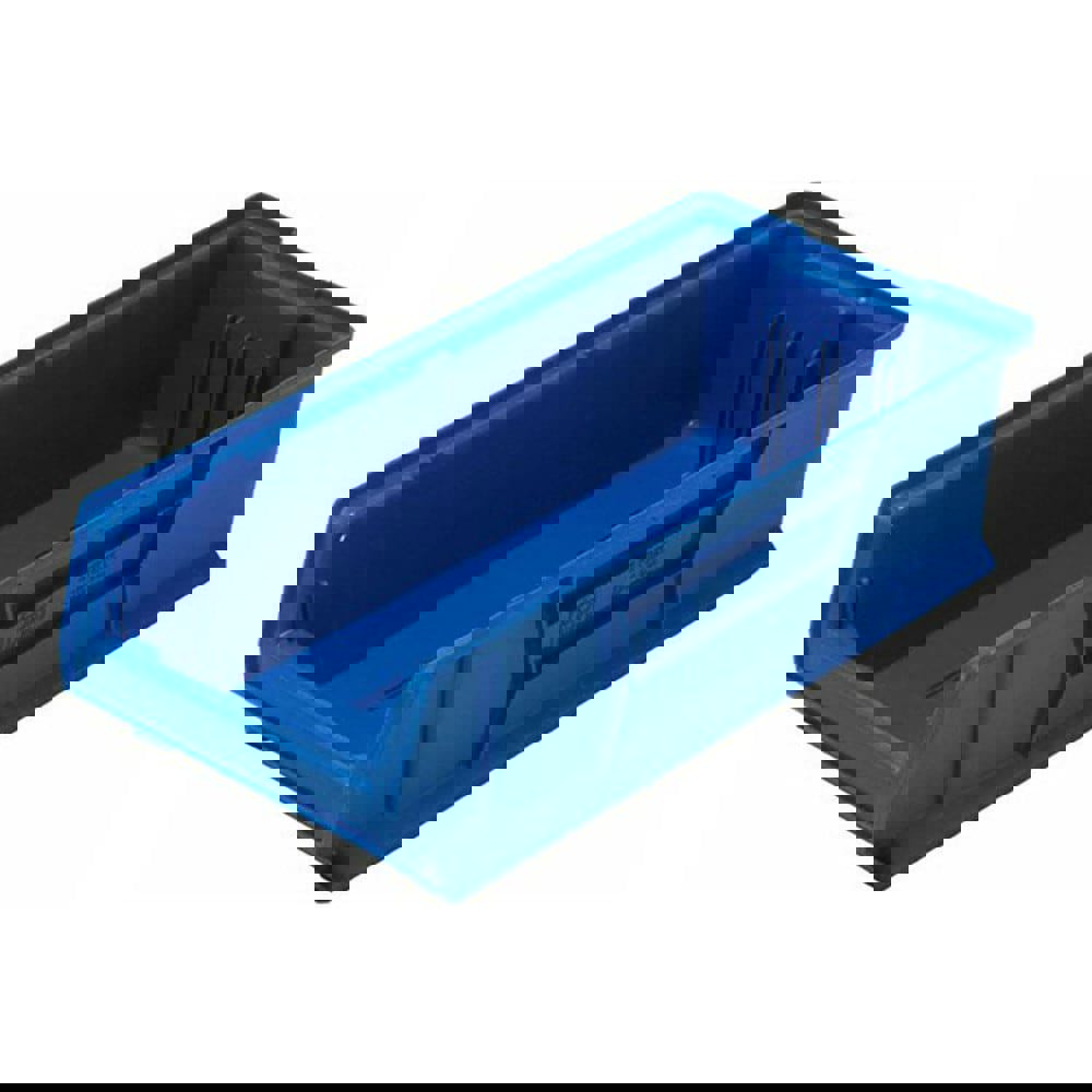 Plastic Hopper Stacking Bin: Blue