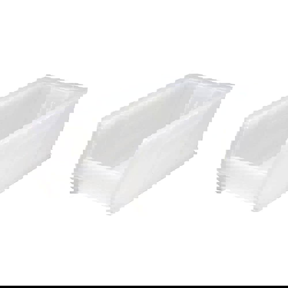 Plastic Hopper Stacking Bin: Clear