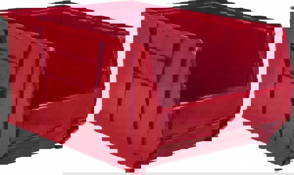 Plastic Hopper Stacking Bin: Red