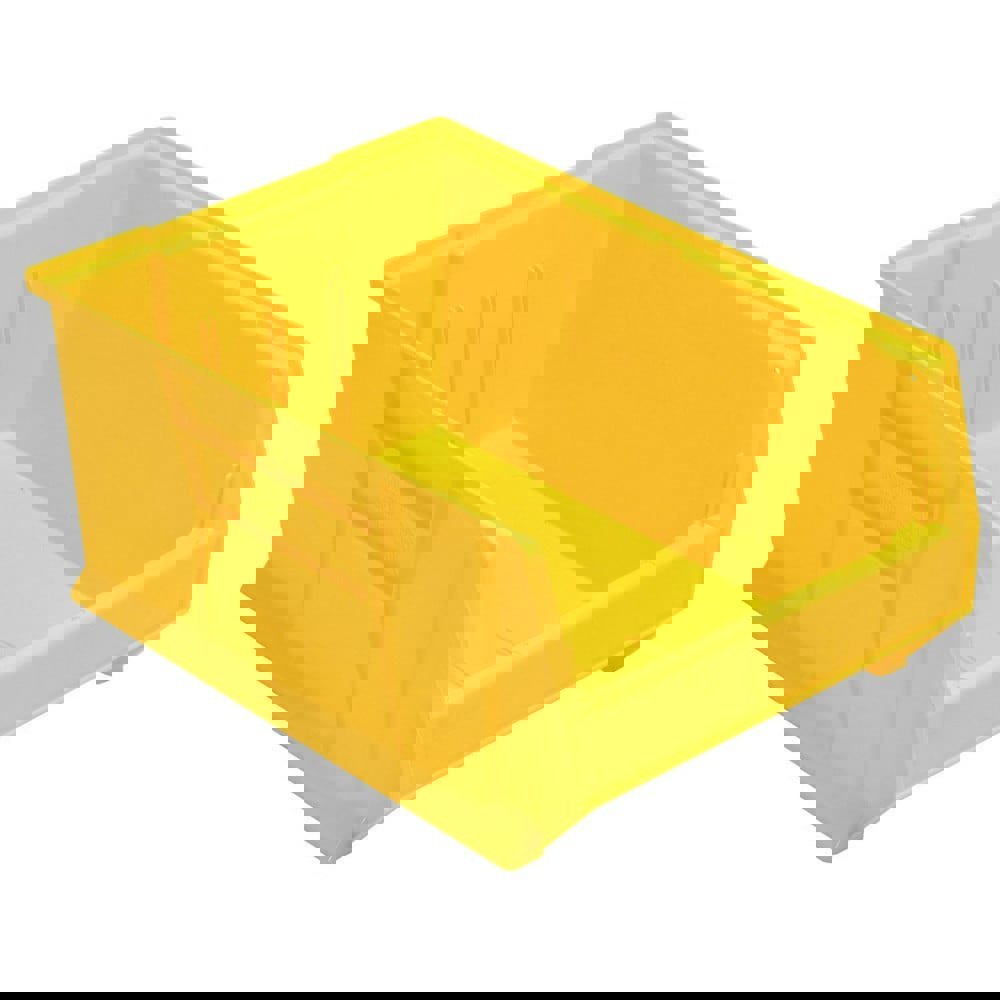 Plastic Hopper Stacking Bin: Yellow