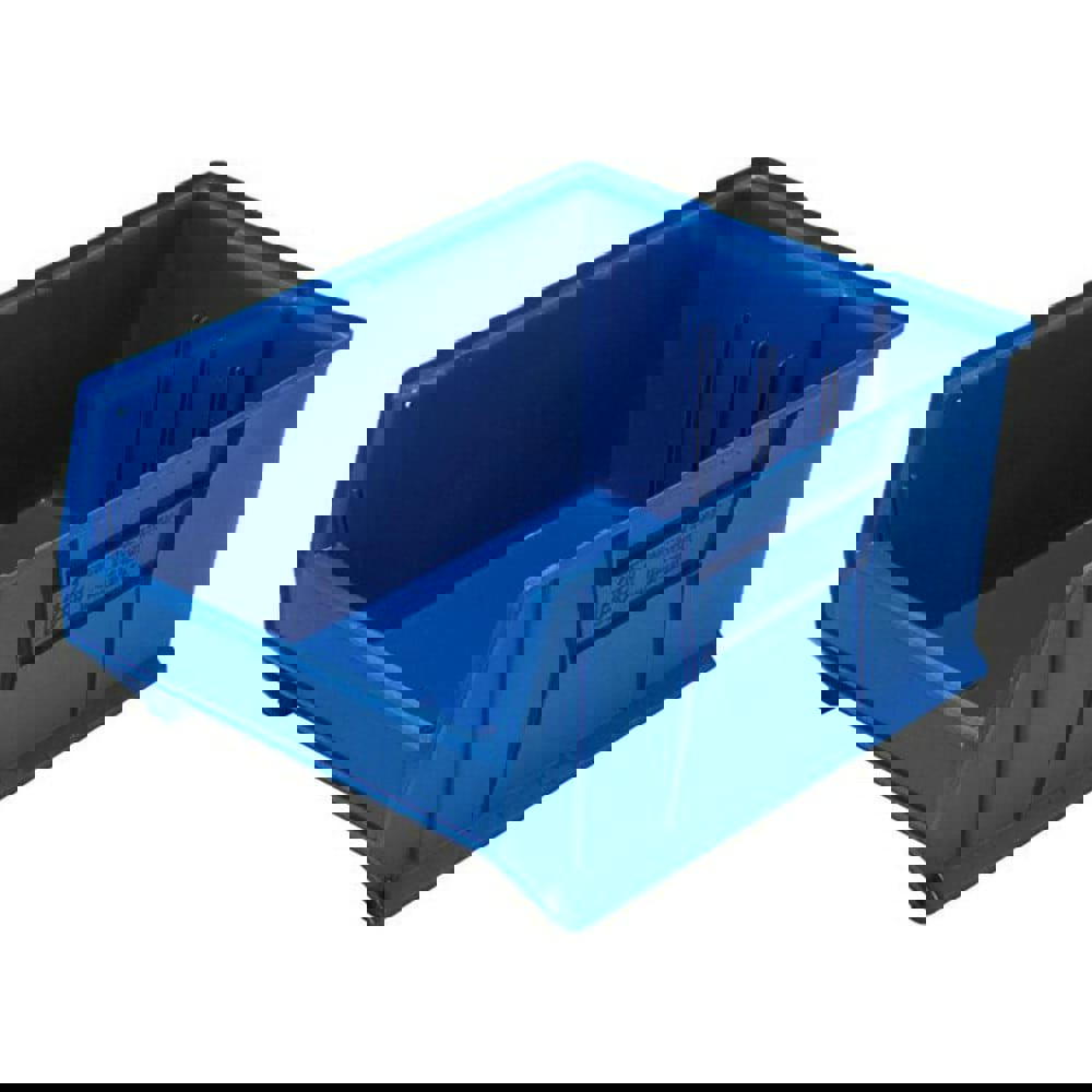Plastic Hopper Stacking Bin: Blue