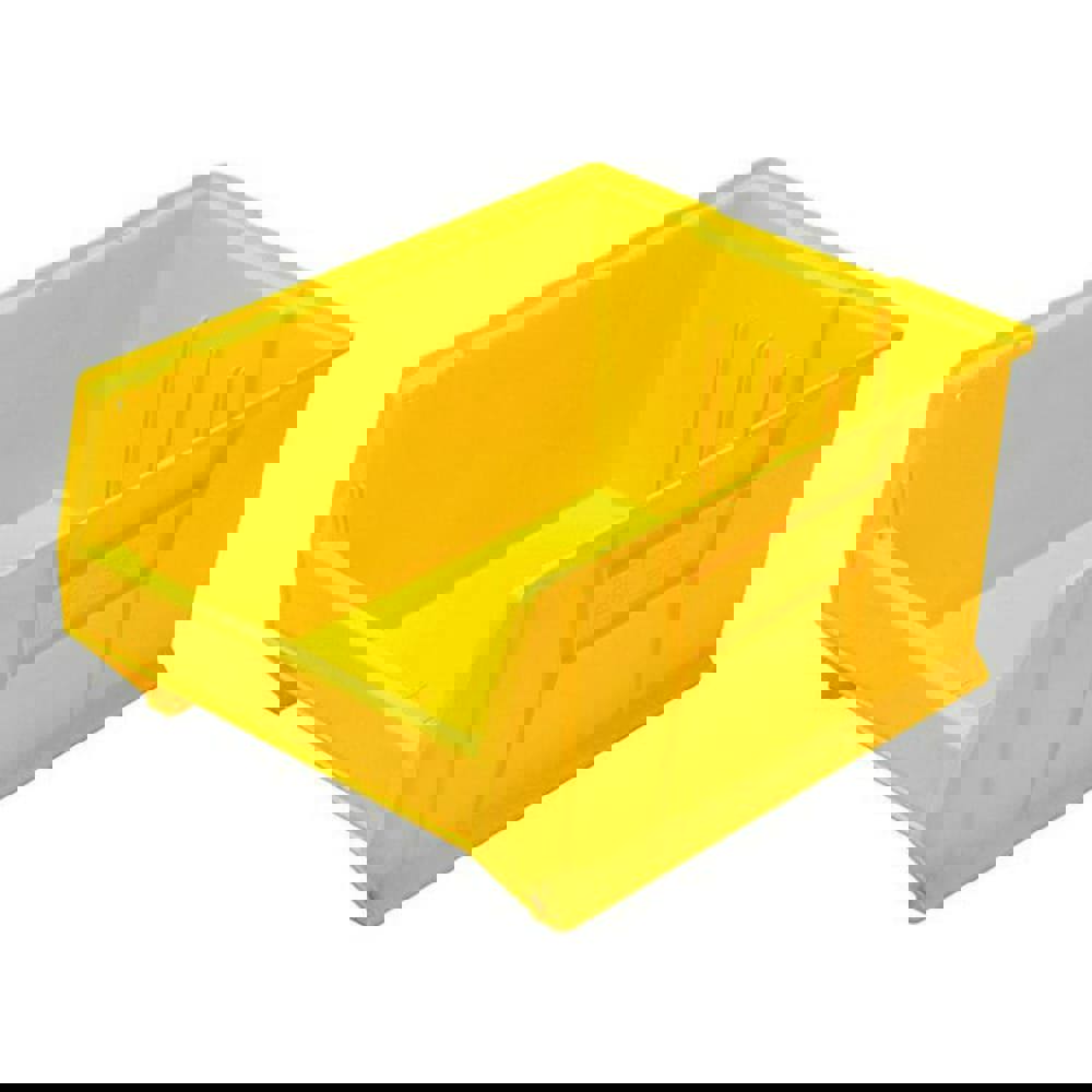 Plastic Hopper Stacking Bin: Yellow