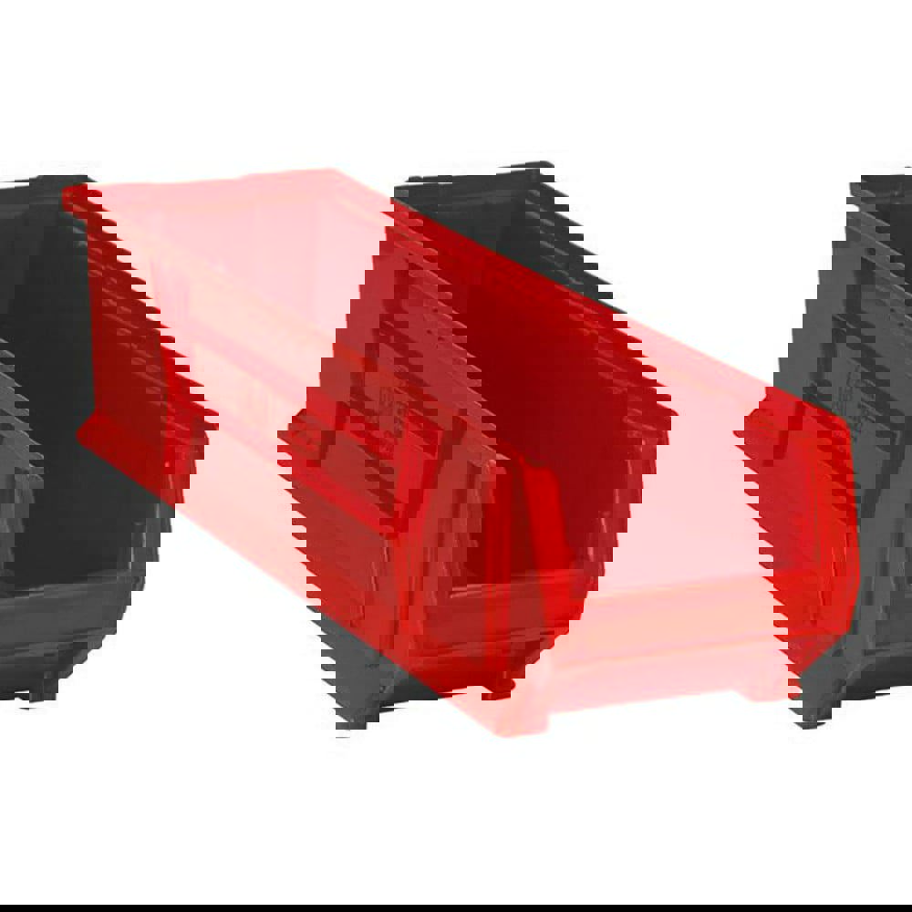Plastic Hopper Stacking Bin: Red