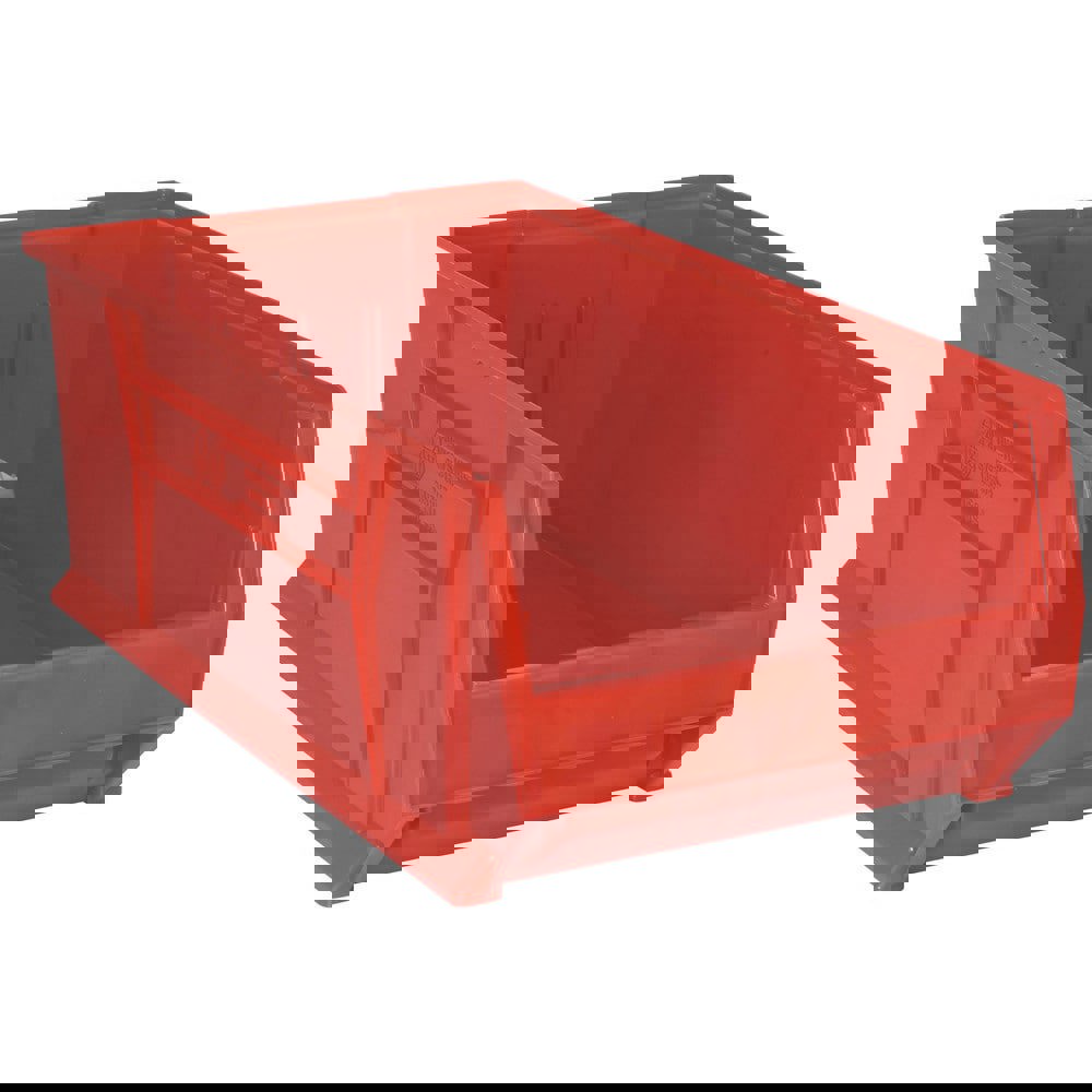 Plastic Hopper Stacking Bin: Red