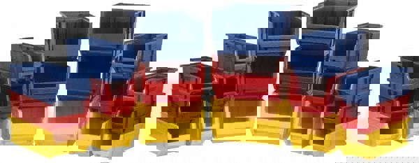 Plastic Hopper Stacking Bin: Yellow