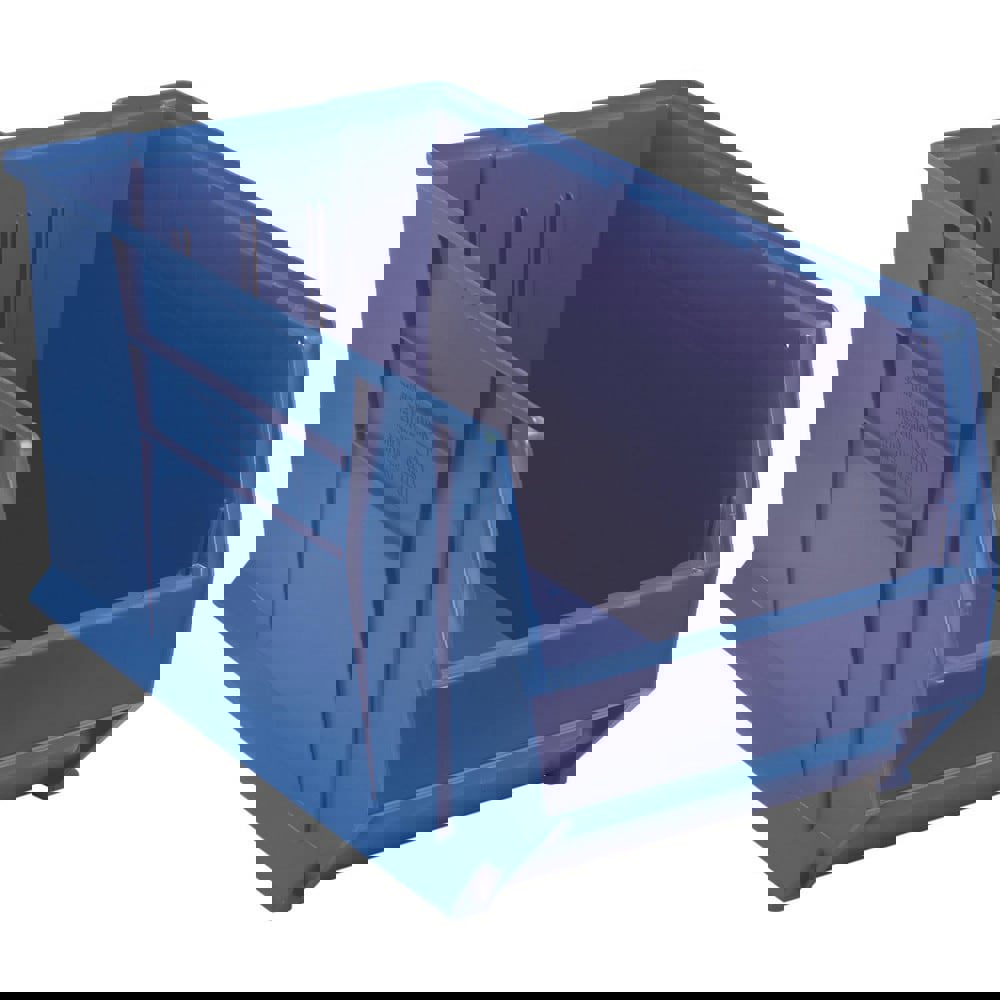 Plastic Hopper Stacking Bin: Blue