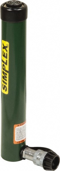 Portable Hydraulic Cylinder: Single Acting, 26.84 cu in Oil Capacity