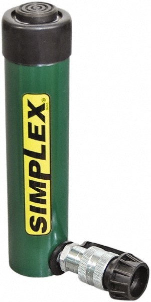 Portable Hydraulic Cylinder: Single Acting, 4.18 cu in Oil Capacity