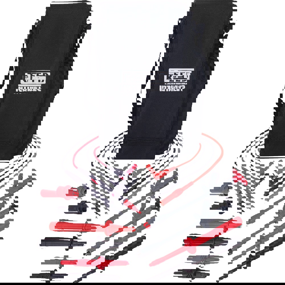 Test Leads Set: Use with Electrical Test Equipment with 4mm Adapters