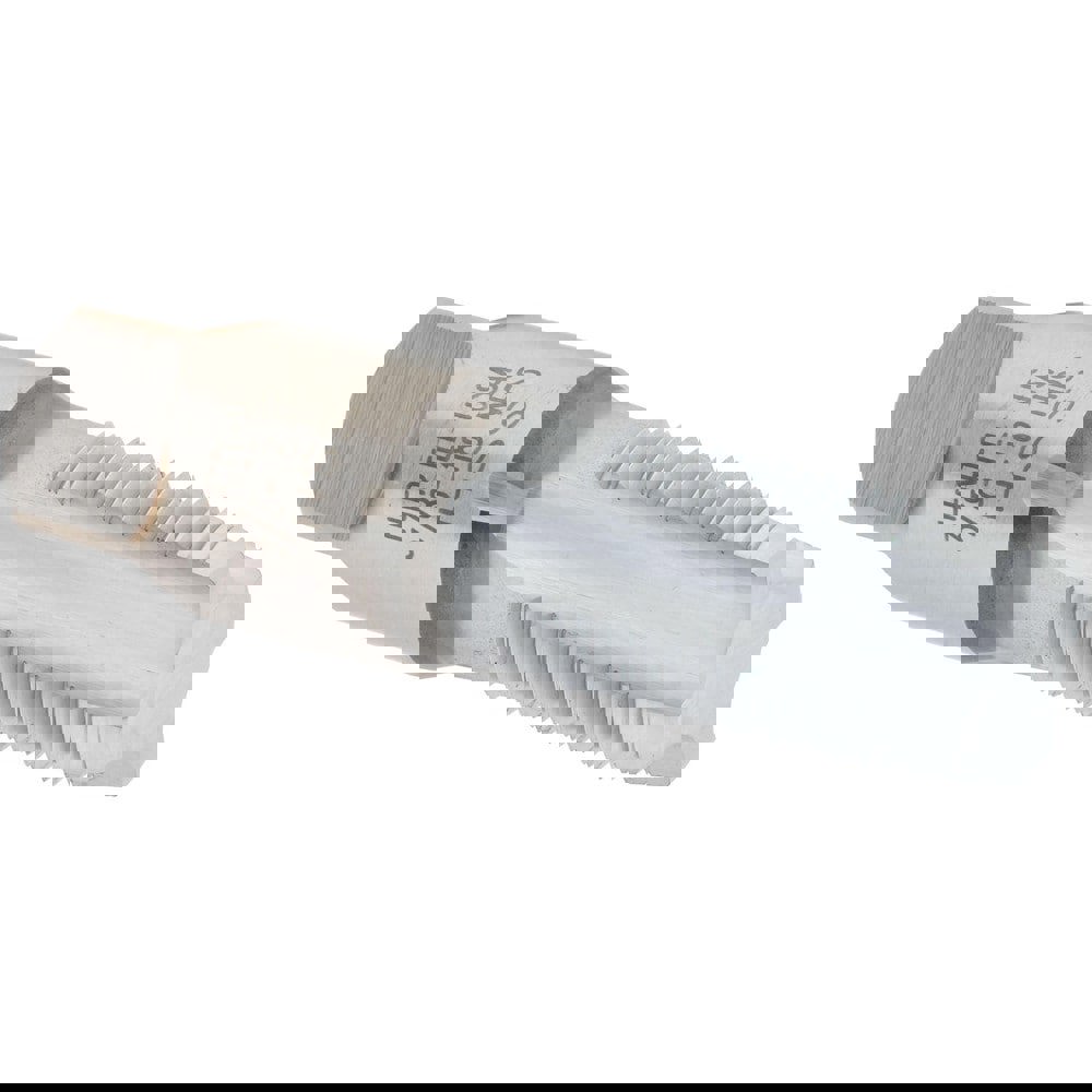 Standard Pipe Tap: 3/8-18, NPS, 4 Flutes, High Speed Steel, Chrome Finish