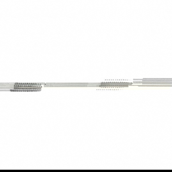 1/4-20 UNC, 4 Flutes, Bright Finish, High Speed Steel, Nut Tap