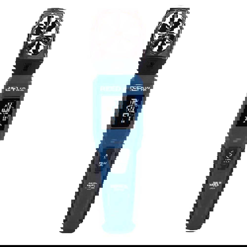 Airflow Meters & Thermo-Anemometers; Meter Type: Thermo-Anemometer; Maximum Air Velocity ft/min (Feet): 4921 fpm; Measures: Airflow; Temperature; Humidity; Humidity Sensing: Yes; Data Logging: Yes; Auto Power Off: Yes; Minimum Air Velocity: 118 fpm; Minim