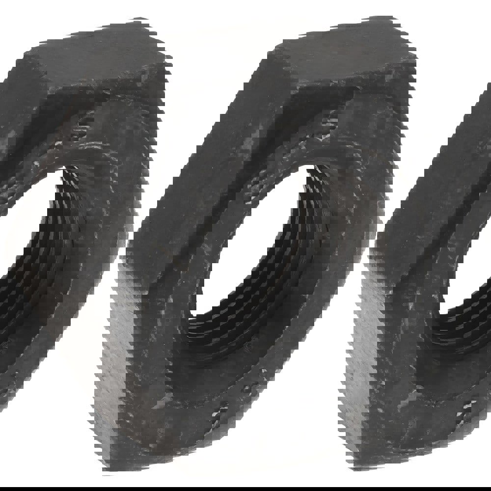 Heavy Hex Nut: M12x1.75, Grade 2H Steel, Bright/Uncoated Finish