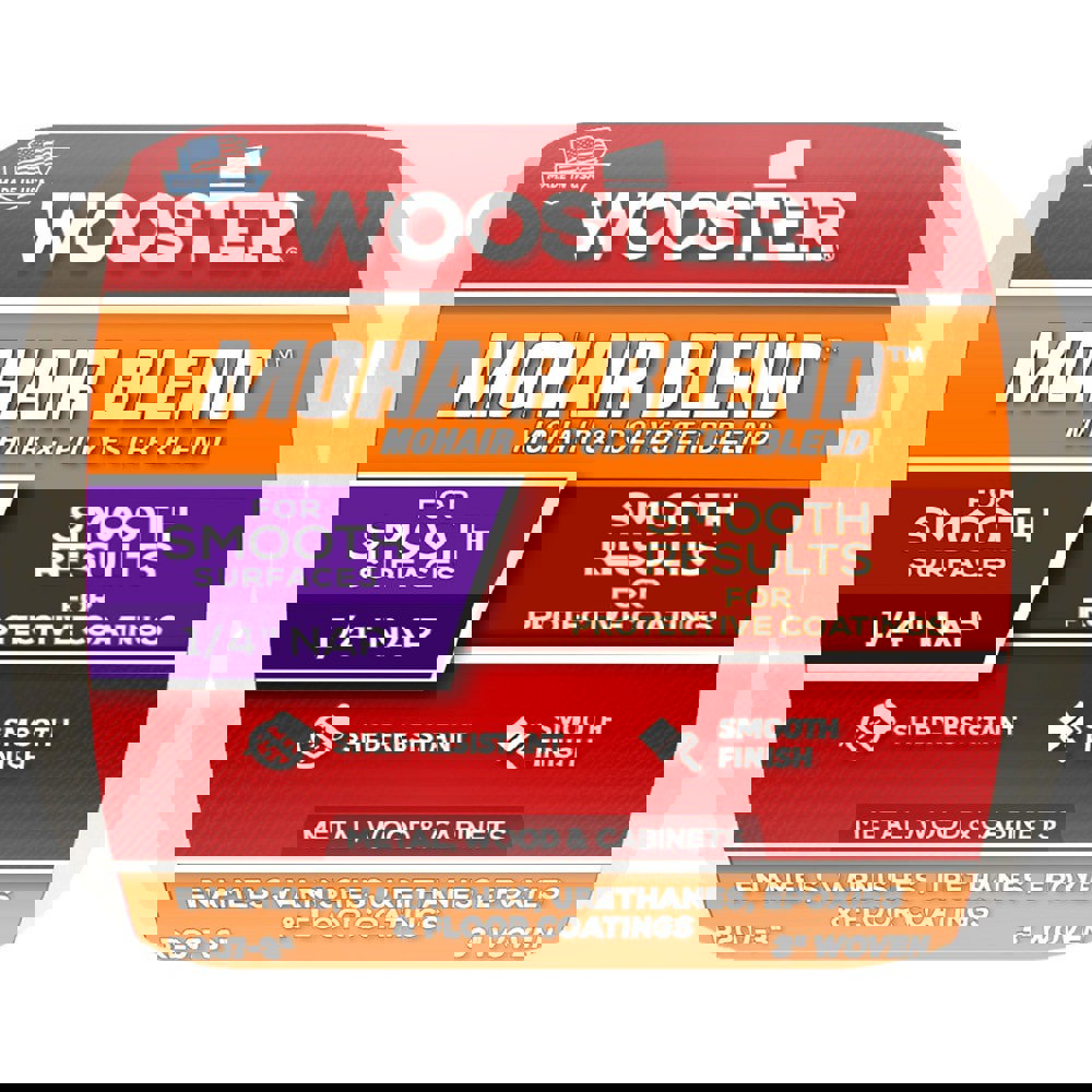 Paint Roller Cover: 1/4