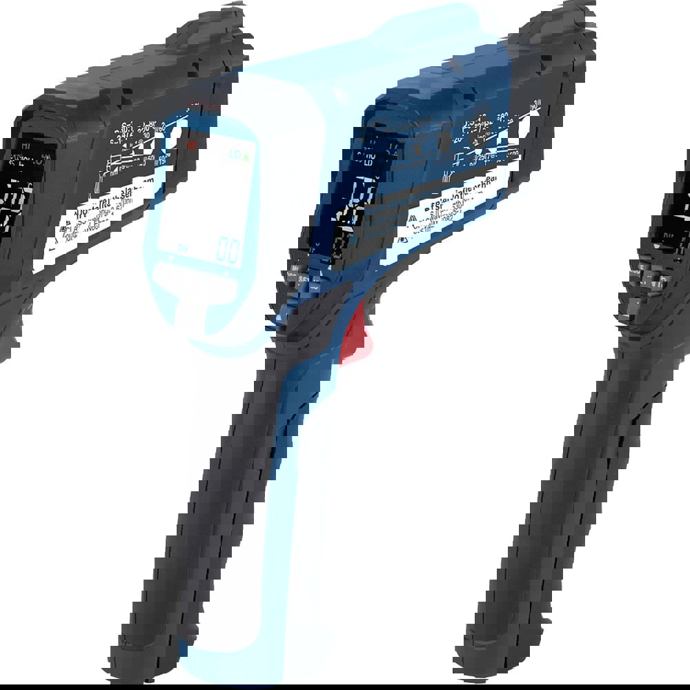 Infrared Thermometers; Display Type: EBTN ; Accuracy: 13.60F ; Compatible Surface Type: Concrete; Dark; Dull; Light ; Battery Chemistry: Alkaline ; Batteries Included: Yes ; Number Of Batteries: 1