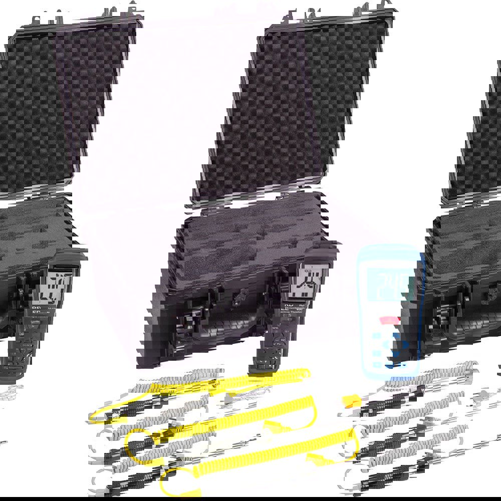 Digital Thermometer & Probe: 2,000 &deg; F, K Thermocouple Sensor