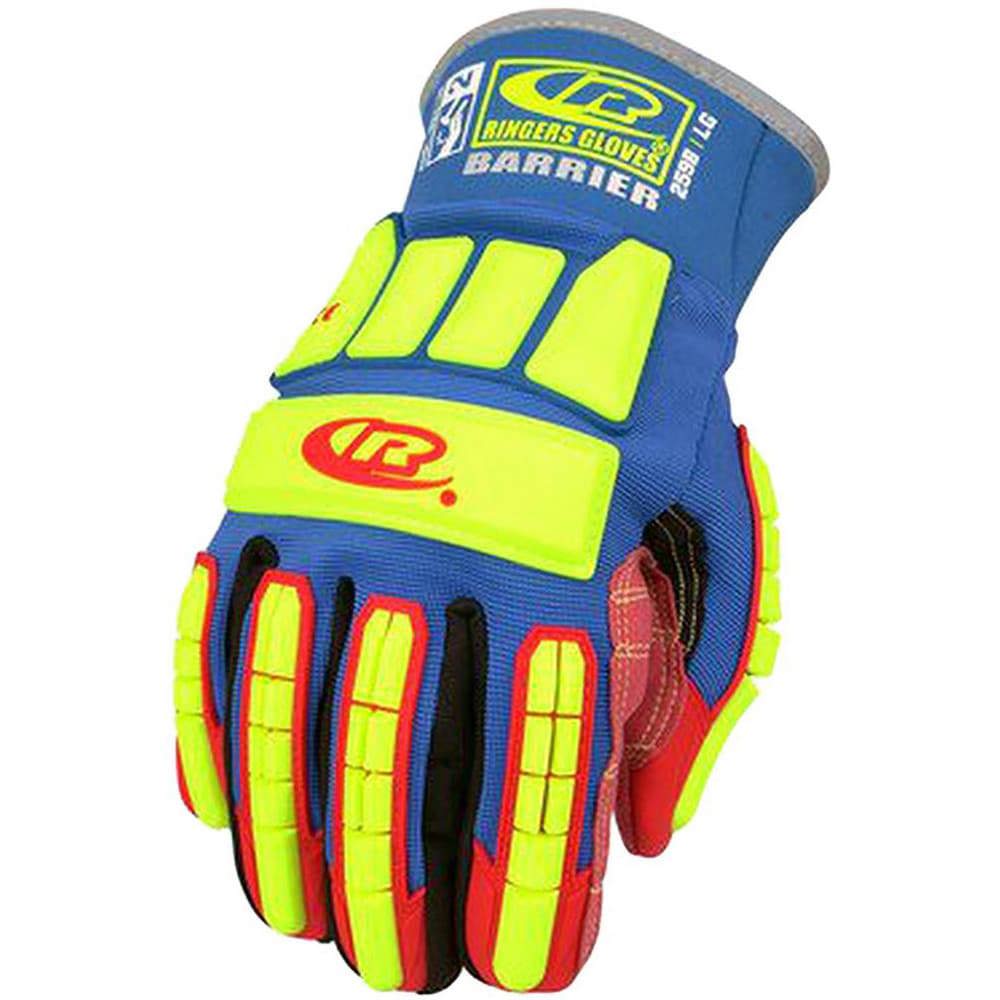 Series R259B Cut, Puncture & Abrasive-Resistant Gloves: Medium, ANSI Cut N/A, ANSI Puncture 6, Synthetic Leather Palm