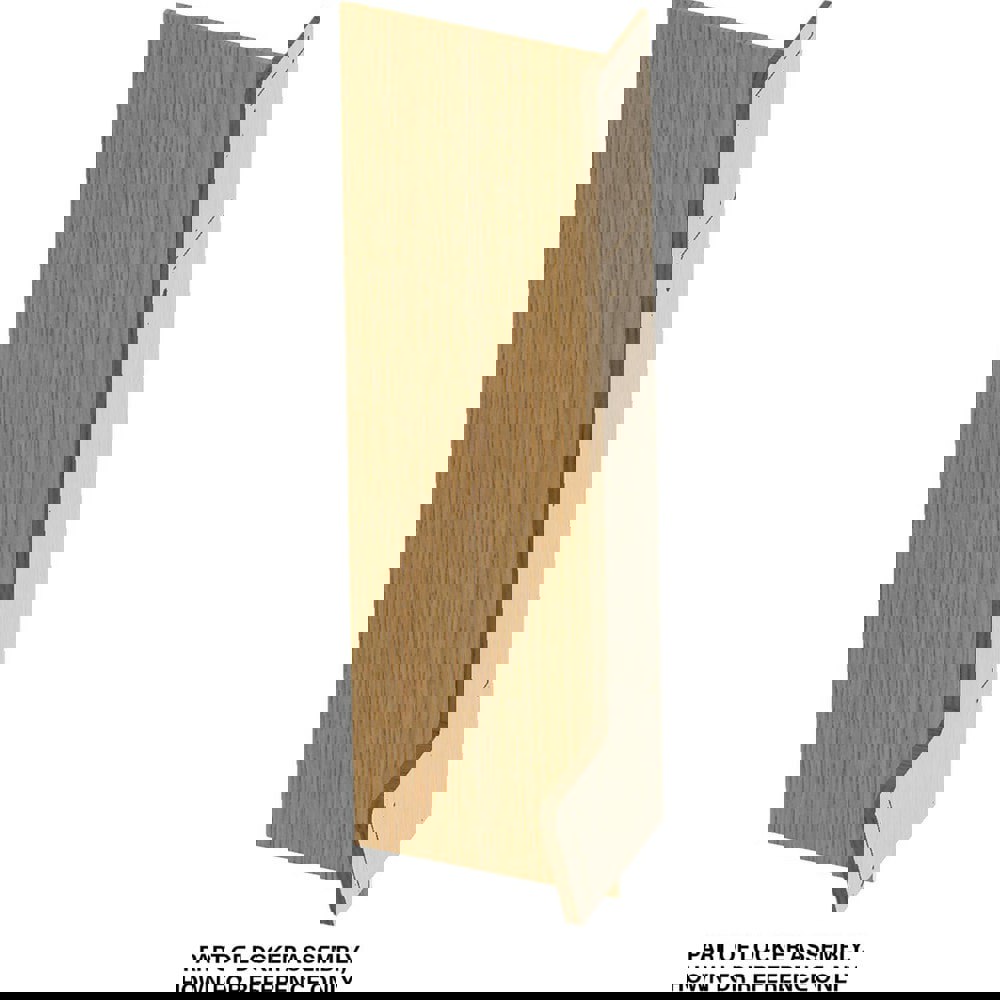 Locker Accessories; Accessory Type: Locker Accessory ; For Use With: Hallowell Recruiter-2 Wood Setback Lockers ; Material: Wood ; Color: Red Oak with Clear Finish ; Overall Height: 84in ; Overall Width: 15