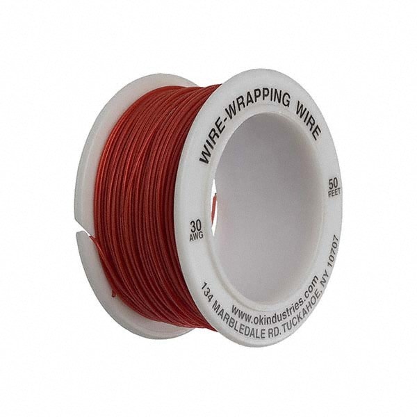 30 AWG, 1 Strand, 15.2 m OAL, Copper Hook Up Wire