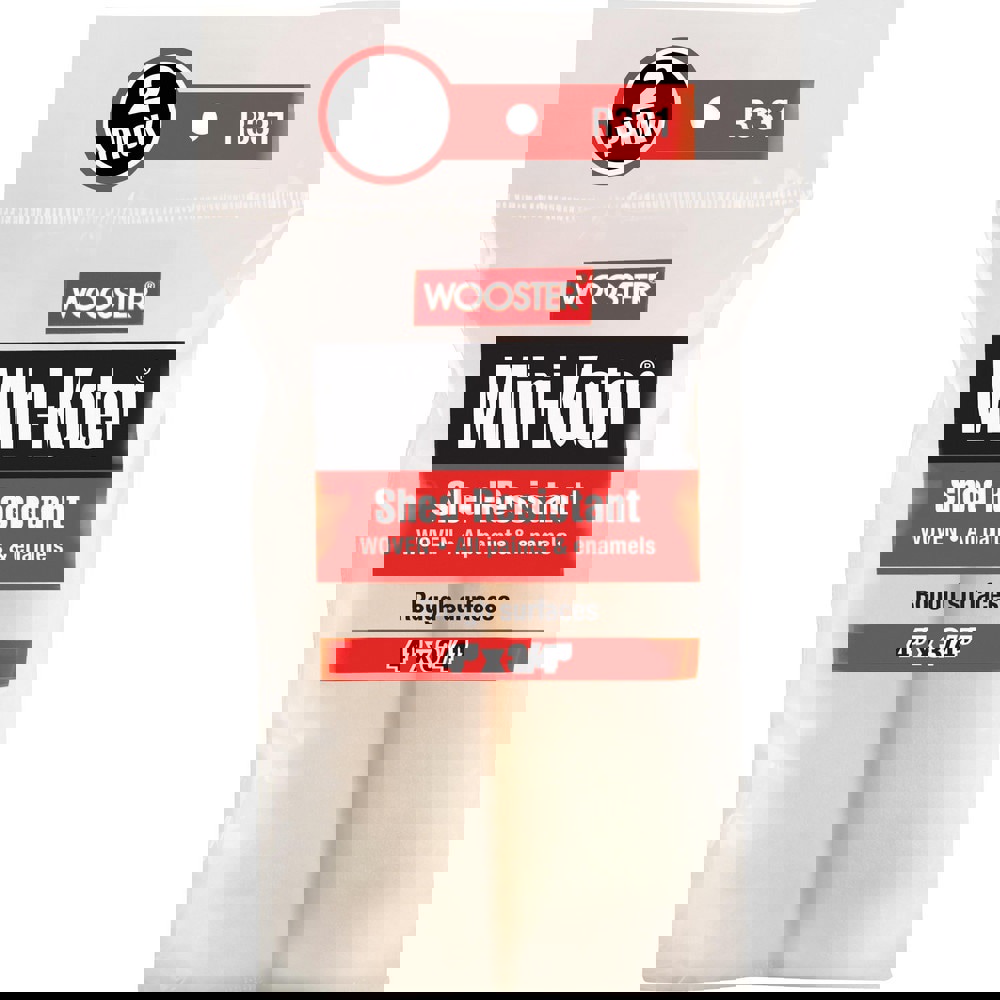 Paint Roller Covers; Product Type: Mini Roller Cover ; Material: Woven ; For Use With: R012-4, R011-4 or R024-6 Frames ; Nap Size (Inch): 3/4 ; Overall Width (Inch): 4 ; Surface Texture: Rough