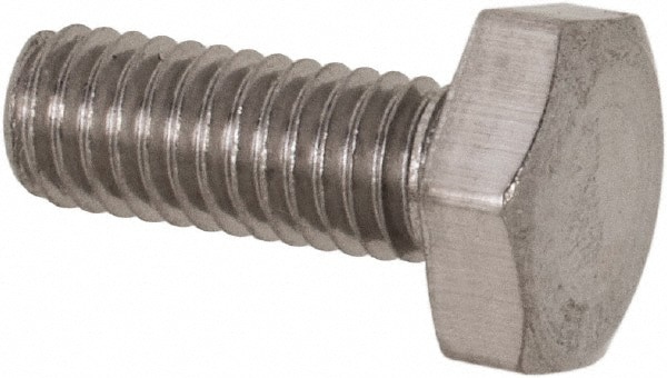 Hex Head Cap Screw: M3x0.5, 8.00 mm Length Under Head, Grade 18-8 Stainless Steel, Bright/Uncoated Finish