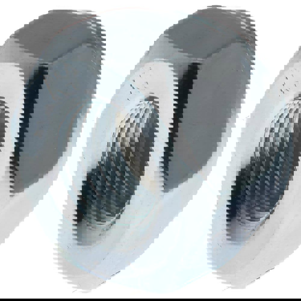 Hex Lock Nut: Insert Lock, Nylon Insert, 1/4-28, Grade 2 Steel, Zinc Finish