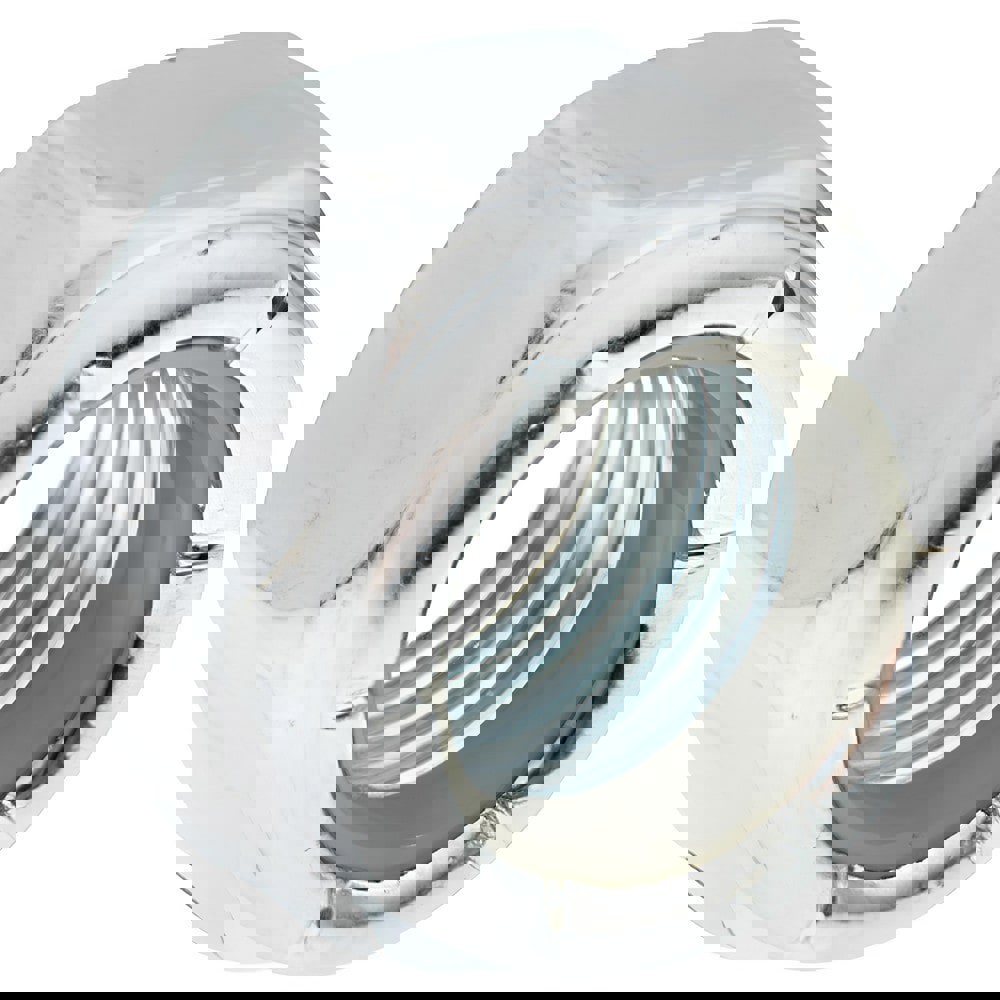 Hex Lock Nut: Insert, Nylon Insert, 7/16-20, Grade 2 Steel, Zinc-Plated