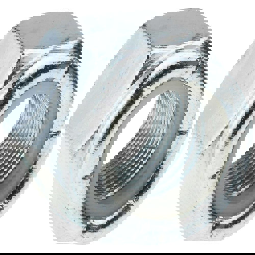 Hex Lock Nut: Insert Lock, Nylon Insert, 1/2-20, Grade 2 Steel, Zinc Finish