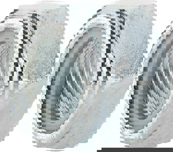 Hex Lock Nut: Insert Lock, Nylon Insert, 5/8-18, Grade 2 Steel, Zinc Finish