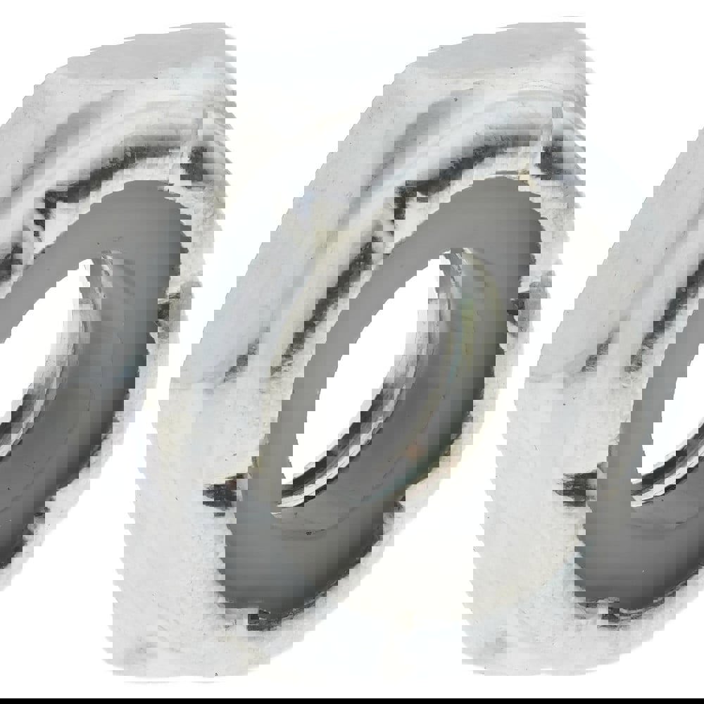 Hex Jam Lock Nut: Insert Lock, Nylon Insert, 1/4-20, Grade 2 Steel, Zinc Finish