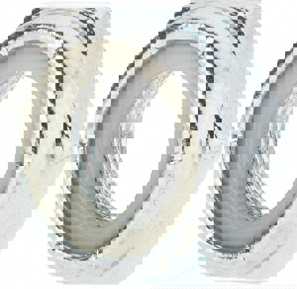 Hex Jam Lock Nut: Insert Lock, Nylon Insert, 5/8-11, Grade 2 Steel, Zinc Finish