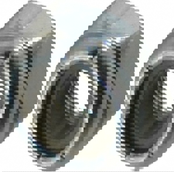 Hex Jam Lock Nut: Insert Lock, Nylon Insert, 1/4-28, Grade 2 Steel, Zinc Finish