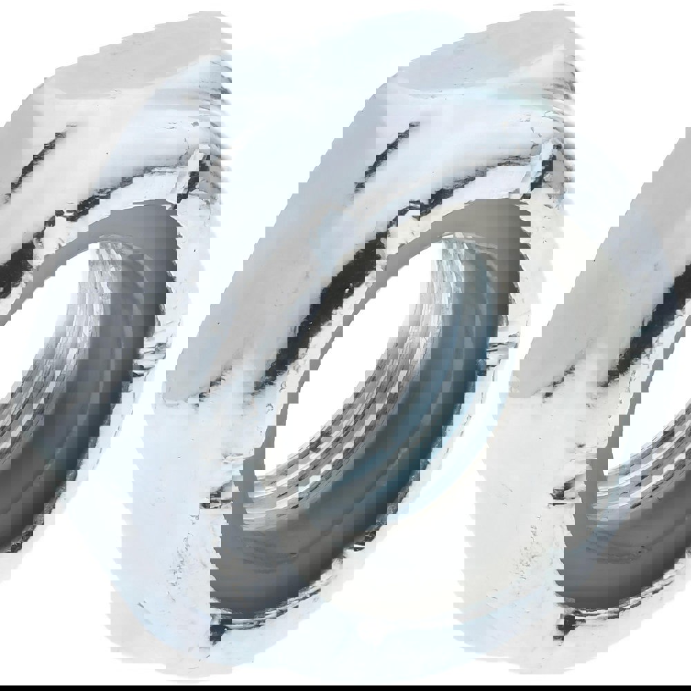 Hex Jam Lock Nut: Insert Lock, Nylon Insert, 5/16-24, Grade 2 Steel, Zinc Finish