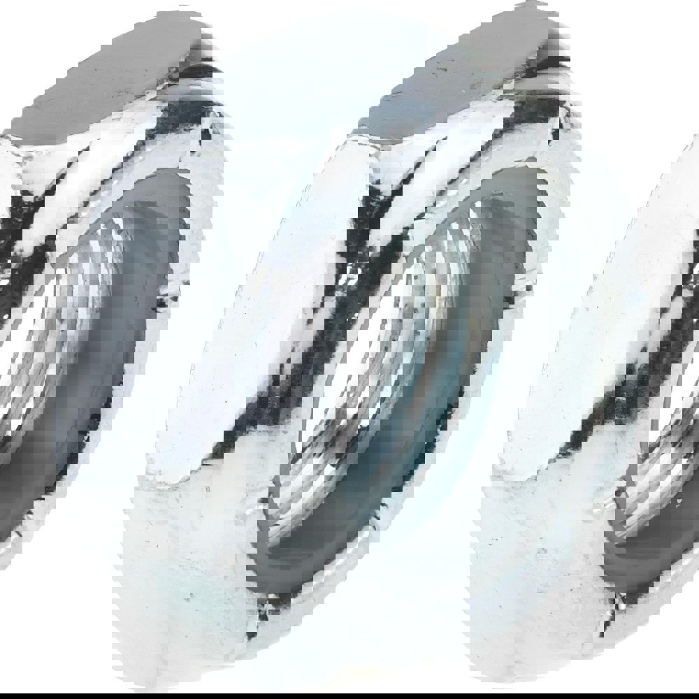 Hex Jam Lock Nut: Insert Lock, Nylon Insert, 7/16-20, Grade 2 Steel, Zinc Finish