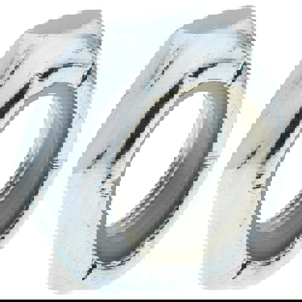 Hex Jam Lock Nut: Insert Lock, Nylon Insert, 1/2-20, Grade 2 Steel, Zinc Finish