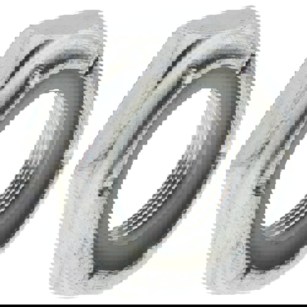 Hex Jam Lock Nut: Insert Lock, Nylon Insert, 5/8-18, Grade 2 Steel, Zinc Finish