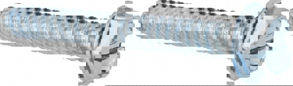 Sheet Metal Screw: #14, Hex Washer Head, Slotted Drive, 2